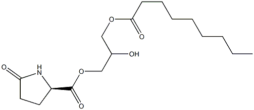 1-[(D-Pyroglutamoyl)oxy]-2,3-propanediol 3-nonanoate Struktur