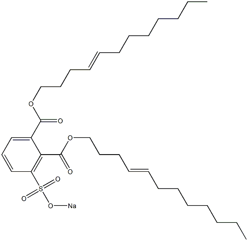 3-(Sodiosulfo)phthalic acid di(4-dodecenyl) ester Struktur