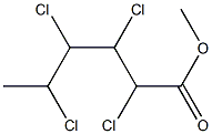 2,3,4,5-Tetrachlorohexanoic acid methyl ester Struktur