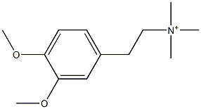 3,4-Dimethoxy-N,N,N-trimethylbenzeneethanaminium Struktur