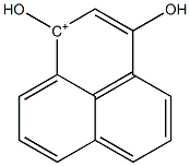 1,3-Dihydroxy-1H-phenalene-1-cation Struktur