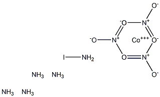 Iodopentamminecobalt(III) nitrate Struktur