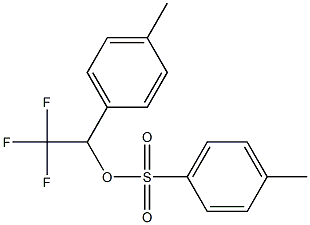 4-Methylbenzenesulfonic acid 2,2,2-trifluoro-1-(4-methylphenyl)ethyl ester Struktur