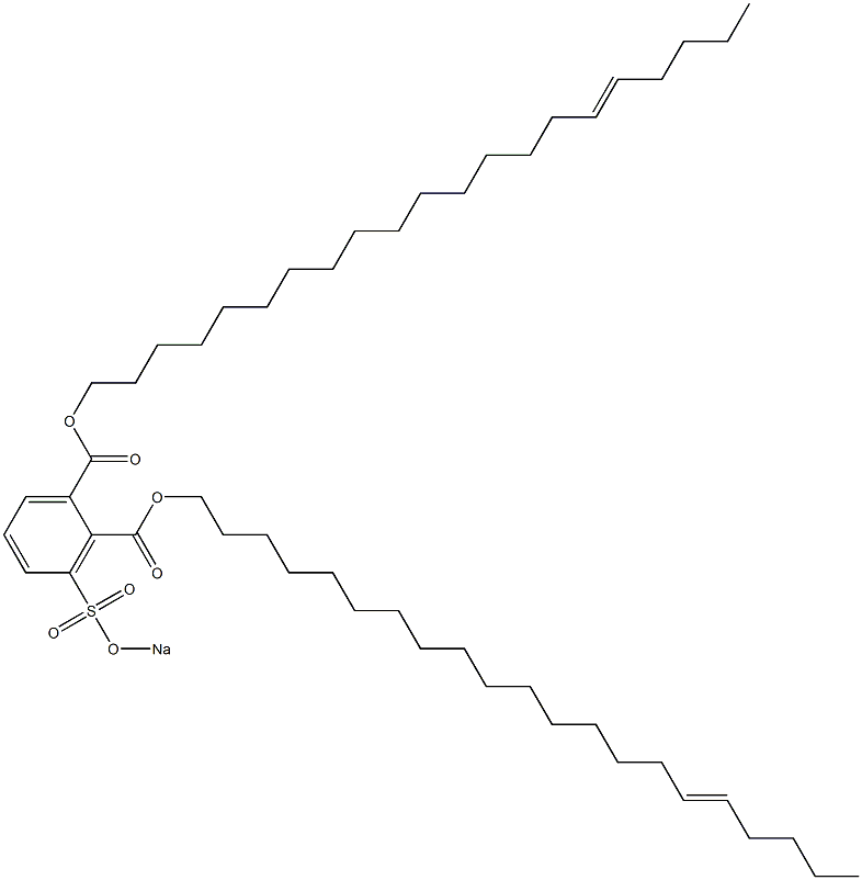 3-(Sodiosulfo)phthalic acid di(16-henicosenyl) ester Struktur