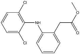 2-[(2,6-Dichlorophenyl)amino]benzeneacetic acid methyl ester Struktur