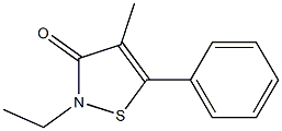 4-Methyl-5-phenyl-2-ethylisothiazol-3(2H)-one Struktur