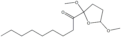 2-Nonanoyl-2,5-dimethoxytetrahydrofuran Struktur