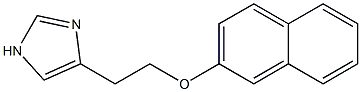 4-[2-(2-Naphtyloxy)ethyl]-1H-imidazole Struktur