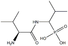 [1-(L-Valylamino)-2-methylpropyl]phosphonic acid Struktur