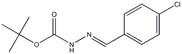 4-Chlorobenzaldehyde tert-butyloxycarbonyl hydrazone Struktur