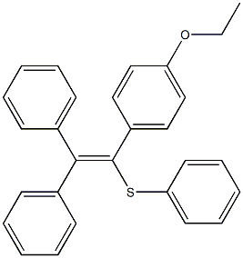 1-(4-Ethoxyphenyl)-1-phenylthio-2,2-diphenylethene Struktur