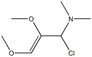 1-Chloro-2,3-dimethoxy-N,N-dimethyl-2-propen-1-amine Struktur