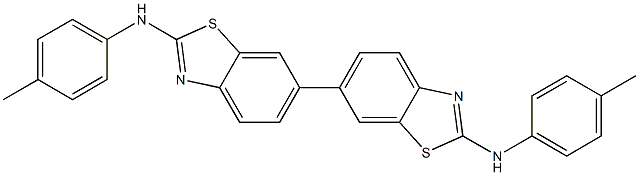 2,2'-Bis(4-methylphenylamino)-6,6'-bibenzothiazole Struktur