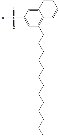 4-Tridecyl-2-naphthalenesulfonic acid Struktur