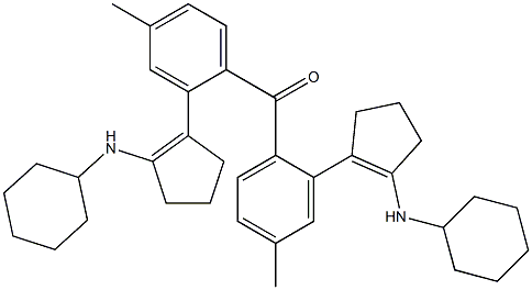 [2-(Cyclohexylamino)-1-cyclopentenyl](4-methylphenyl) ketone Struktur