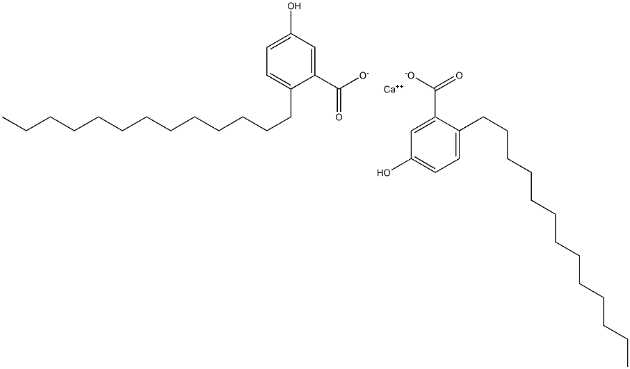 Bis(2-tridecyl-5-hydroxybenzoic acid)calcium salt Struktur