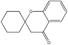 2,3-Dihydrospiro[4H-1-benzopyran-2,1'-cyclohexan]-4-one Struktur