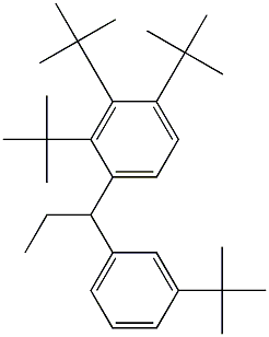 1-(2,3,4-Tri-tert-butylphenyl)-1-(3-tert-butylphenyl)propane Struktur