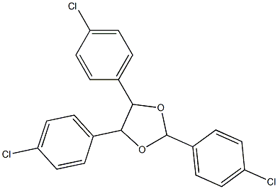 2,4,5-Tris(4-chlorophenyl)-1,3-dioxolane Struktur