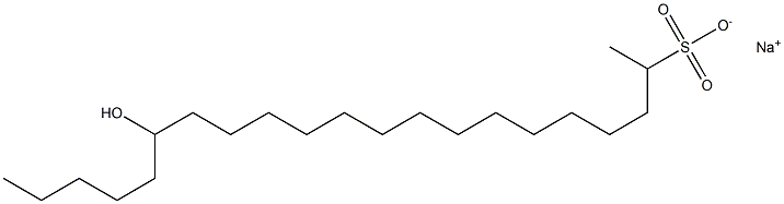 16-Hydroxyhenicosane-2-sulfonic acid sodium salt Struktur