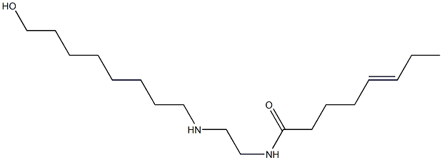 N-[2-[(8-Hydroxyoctyl)amino]ethyl]-5-octenamide Struktur