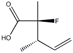 (2S,3S)-2-Fluoro-2,3-dimethyl-4-pentenoic acid Struktur