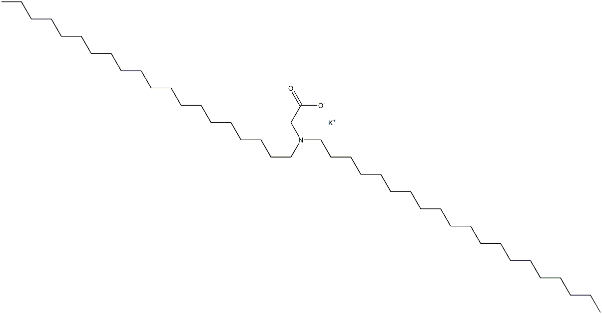 N,N-Diicosylglycine potassium salt Struktur