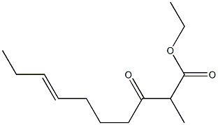 (E)-2-Methyl-3-oxo-7-decenoic acid ethyl ester Struktur