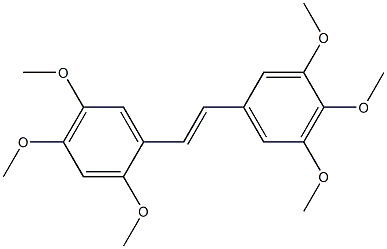 (E)-2,3',4,4',5,5'-Hexamethoxystilbene Struktur