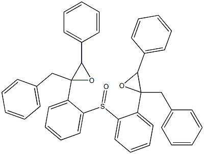 [(1,2-Epoxy-1,3-diphenylpropan)-2-yl]phenyl sulfoxide Struktur