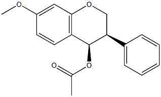 CIS-7-Methoxyisoflavan-4-ol acetate Struktur