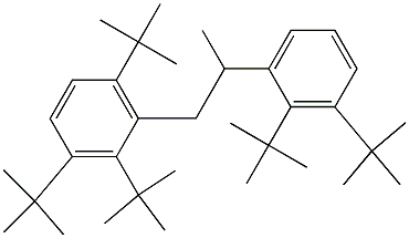 1-(2,3,6-Tri-tert-butylphenyl)-2-(2,3-di-tert-butylphenyl)propane Struktur