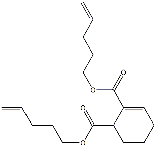 2-Cyclohexene-1,2-dicarboxylic acid bis(4-pentenyl) ester Struktur