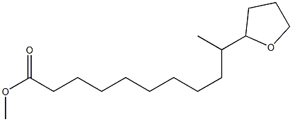 10-(Tetrahydrofuran-2-yl)undecanoic acid methyl ester Struktur