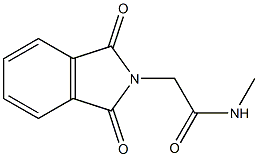 N-Methyl-1,3-dioxo-2-isoindolineacetamide Struktur