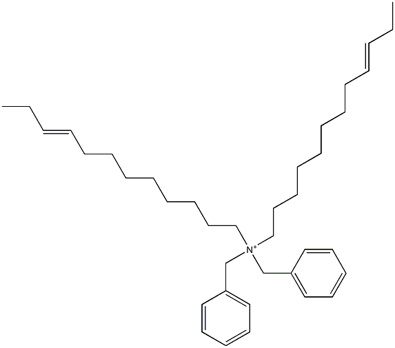 Di(9-dodecenyl)dibenzylaminium Struktur