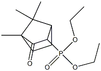 4,7,7-Trimethyl-3-oxobicyclo[2.2.1]heptan-2-ylphosphonic acid diethyl ester Struktur