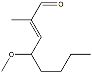 4-Methoxy-2-methyl-2-octenal Struktur