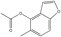 4-Acetoxy-5-methylbenzofuran Struktur