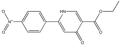 6-(4-Nitrophenyl)-4-oxo-1,4-dihydropyridine-3-carboxylic acid ethyl ester Struktur