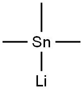 Trimethyllithiostannane Struktur