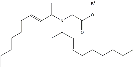 N,N-Di(3-decen-2-yl)aminoacetic acid potassium salt Struktur