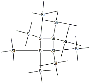 Octakis(trimethylsilyl)cyclotetrasilane Struktur