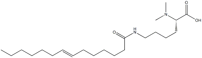 N6-(7-Tetradecenoyl)-N2,N2-dimethyllysine Struktur