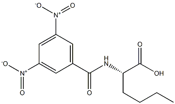 (2S)-2-[(3,5-Dinitrobenzoyl)amino]hexanoic acid Struktur