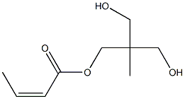 (Z)-2-Butenoic acid 2,2-bis(hydroxymethyl)propyl ester Struktur