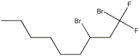 1,1-Difluoro-1,3-dibromononane Struktur