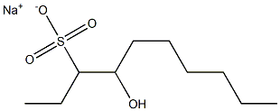 4-Hydroxydecane-3-sulfonic acid sodium salt Struktur