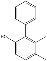 2-Phenyl-3,4-dimethylphenol Struktur