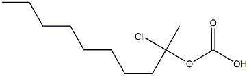 Carbonic acid octyl(1-chloroethyl) ester Struktur